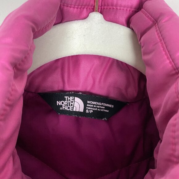 The North Face 550 Goose Down Puffer Vest Iridescent Pink Quilted Womens Small - Picture 7 of 9